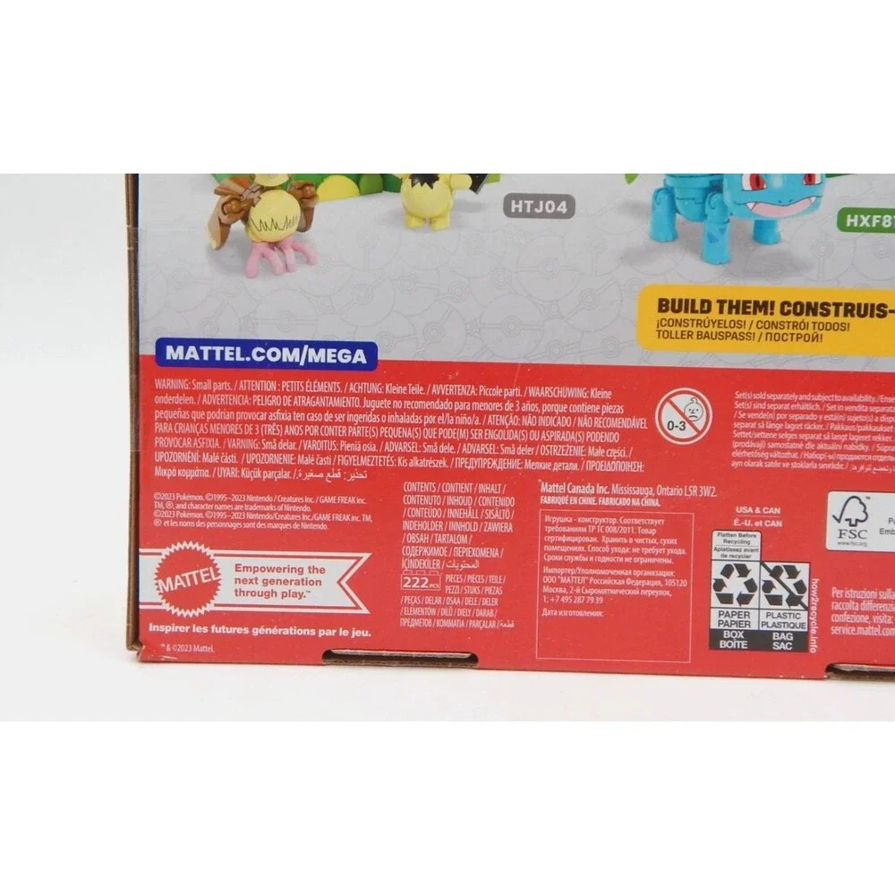 MEGA Pokémon Park Scene Ivysaur Interlocking Blocks Set 222 Pieces